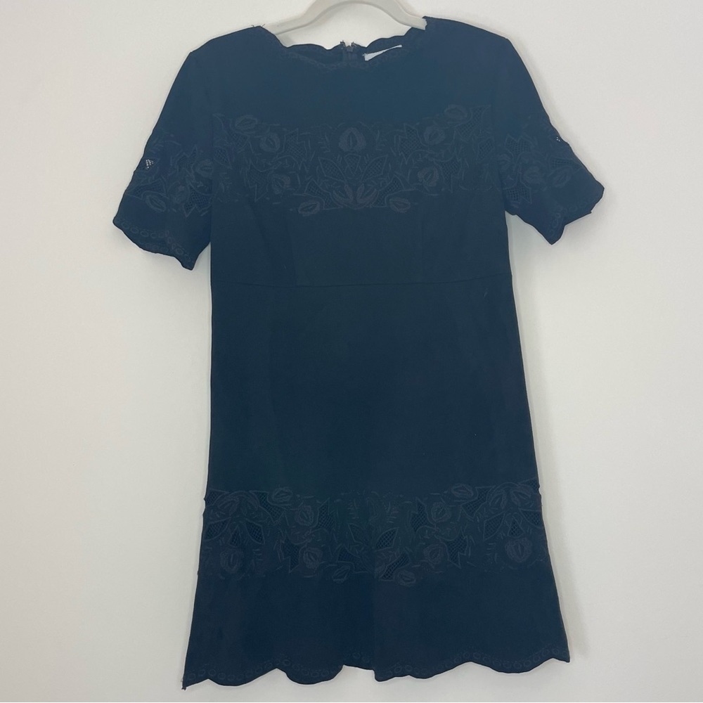 Women’s Bar III short - above the knee - suede black dress. Size small - Picture 3 of 4